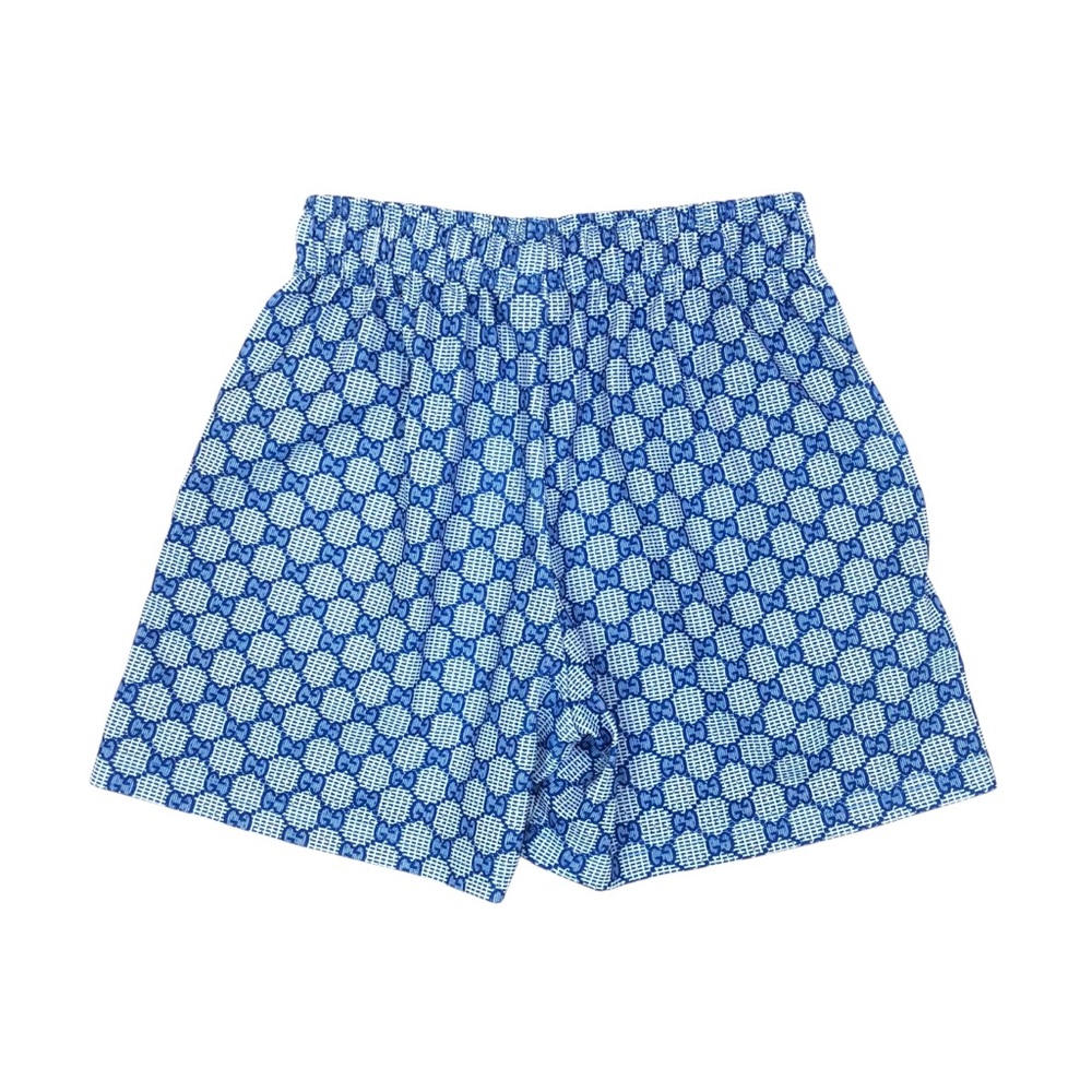 Bravest Studios GG Monogram Mesh Shorts Men's Size Large Blue 5" Inseam - Picture 2 of 7